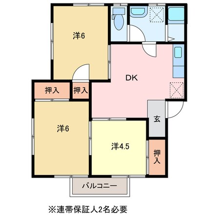 出口コーポの物件間取画像